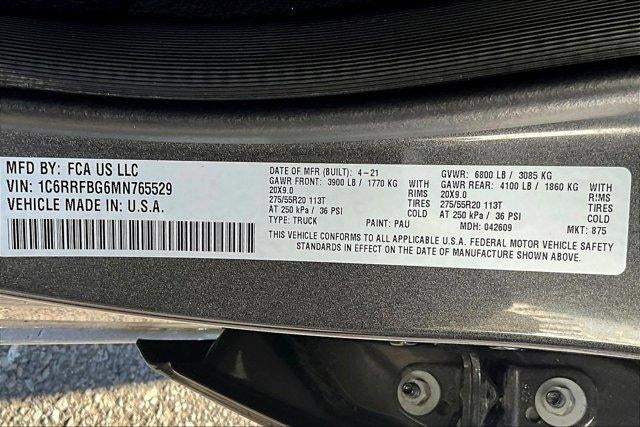 2021 RAM 1500 Big Horn Quad Cab 4x4 6'4" Box