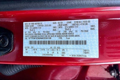 2022 Ford F-150 LARIAT