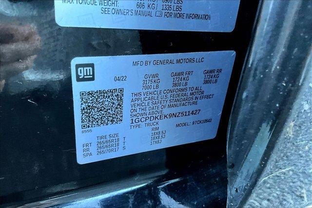 2022 Chevrolet Silverado 1500 LT (2FL)