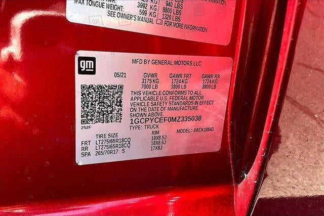 2021 Chevrolet Silverado 1500 Custom Trail Boss