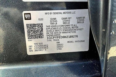 2022 Chevrolet Silverado 1500 LTD LT Trail Boss