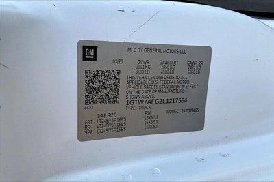 2020 GMC Savana Cargo 2500 Base
