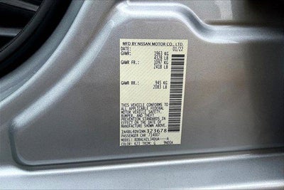 2022 Nissan Altima SV FWD