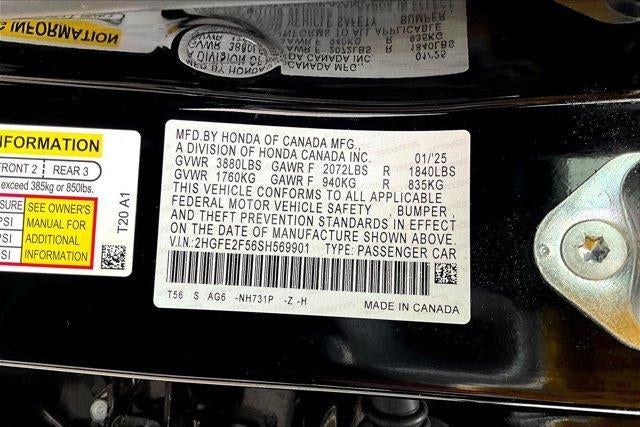 2025 Honda Civic Sedan Sport