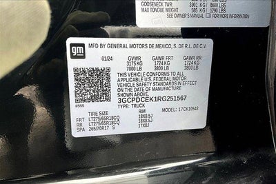 2024 Chevrolet Silverado 1500 Custom Trail Boss