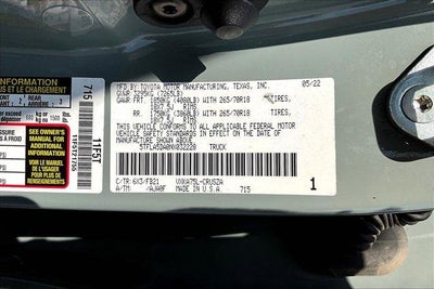 2022 Toyota Tundra SR5
