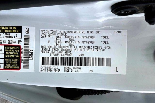 2018 Toyota Tundra SR5 5.7L V8