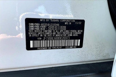 2022 Subaru WRX Limited