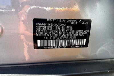 2023 Subaru WRX Limited