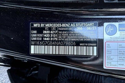 2022 Mercedes-Benz S-Class S 580