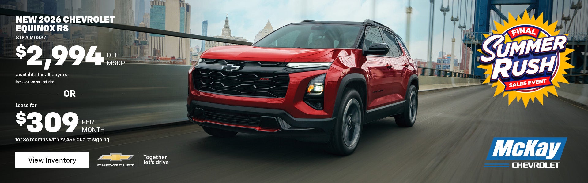 New 2026 Chevy Equinox RS
