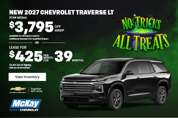 New 2027 Chevy Traverse LT
