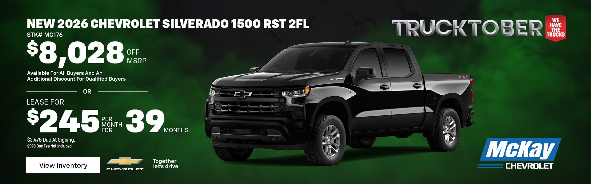 New 2026 Chevy Silverado 1500 RST 2FL